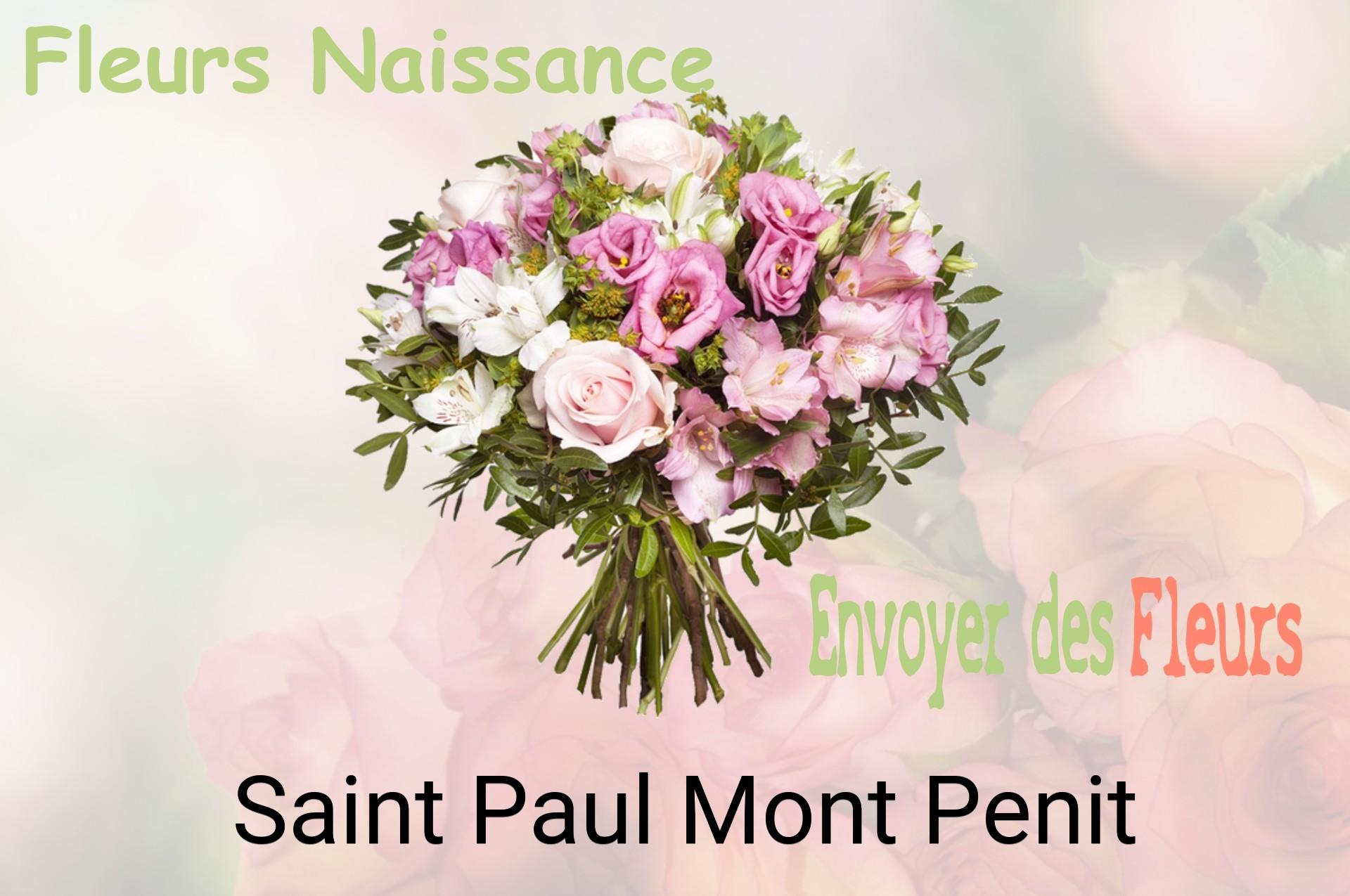 Bouquet de fleurs de naissance livré à Saint-Paul-Mont-Penit