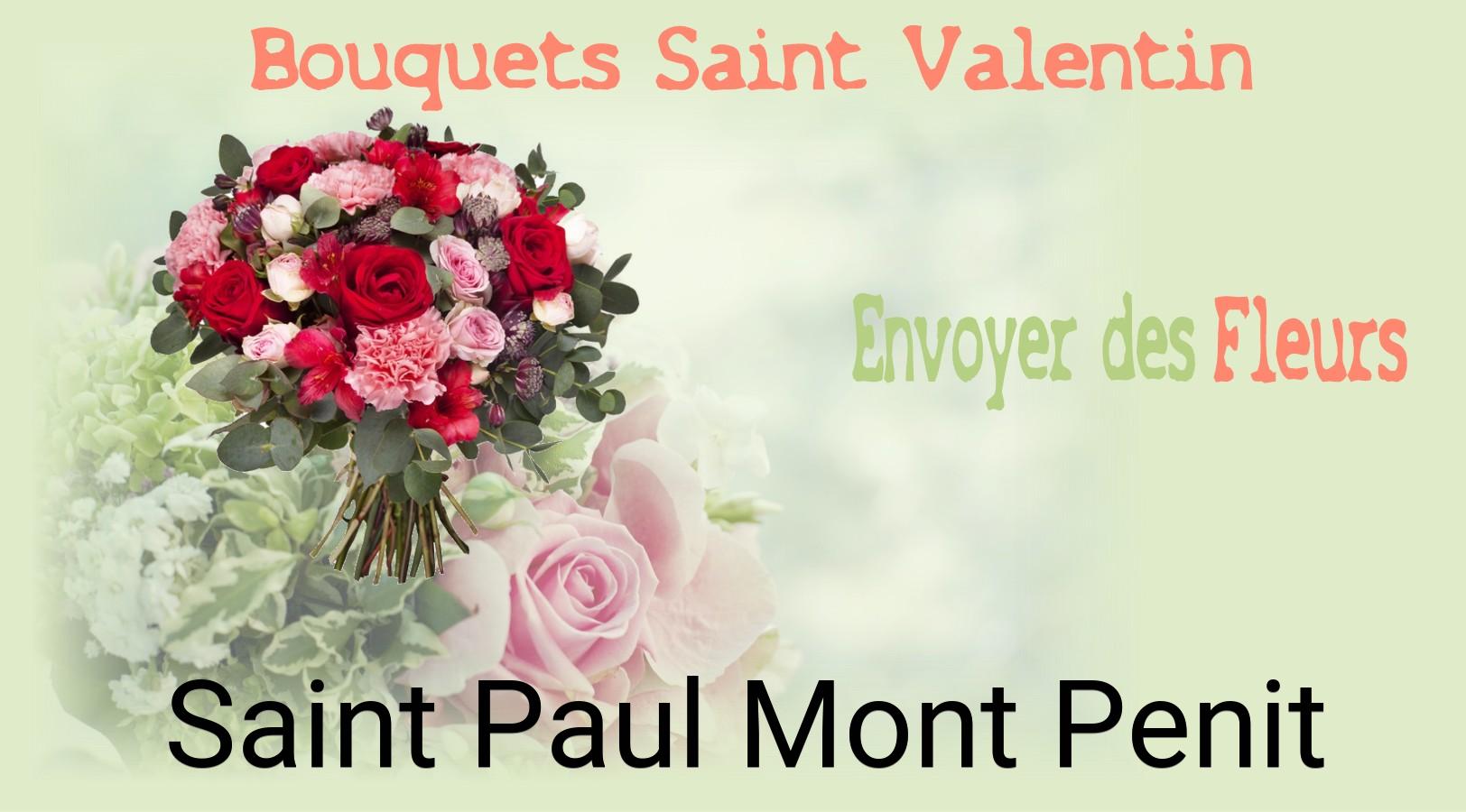 Roses de Saint-Valentin livrées à Saint-Paul-Mont-Penit